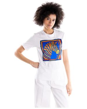 Bastille T-Shirt Met Ronde Hals En Korte Mouwen - Blauw