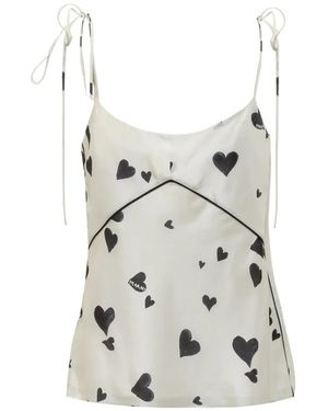 Marni Bunch Of Hearts Silk Camisole - Wit