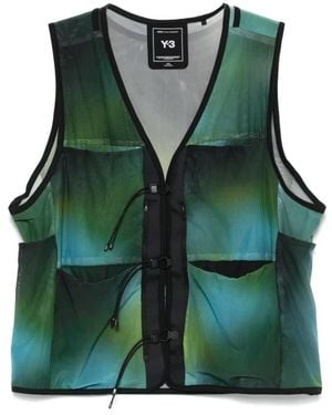 Y-3 Vests - Green