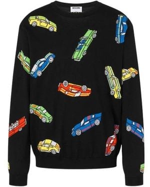 Moschino Round-Neck Knitwear - Black