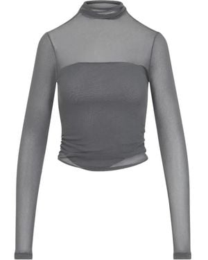 Lemaire Long Sleeve T-Shirts - Grey