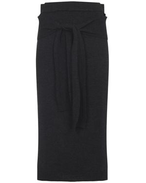 Lemaire Midi Skirts - Negro