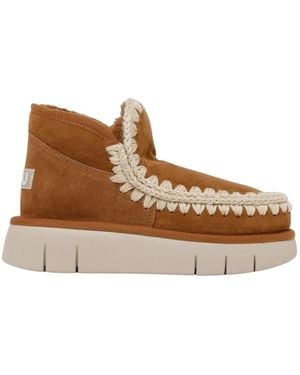 Mou Bounce Sneakers Aus Cognac Leder - Braun