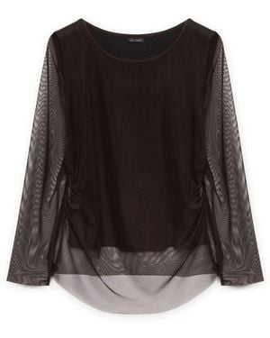 FIORELLA RUBINO Long Sleeve Tops - Noir