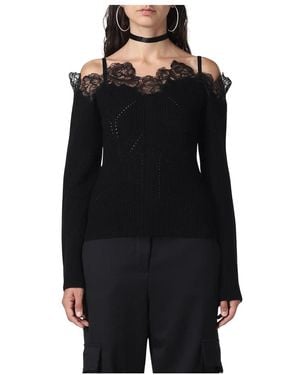 Blumarine Round-Neck Knitwear - Negro