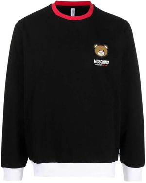 Moschino Round-Neck Knitwear - Black