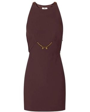 Elisabetta Franchi Short Dresses - Purple