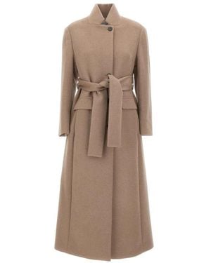 Marella Belted Coats - Marrón