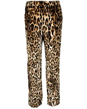 SLEEP NO MORE Broeken ,Bruin ,Leer Pantalone - Metallic
