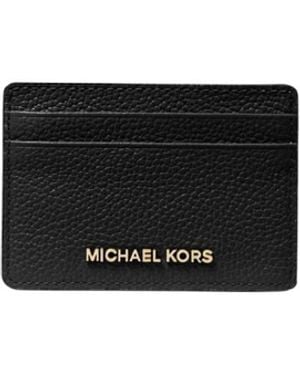 Michael Kors Pasjeshouder Van Geperforeerd Leer - Zwart