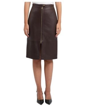 HUGO Leather Skirts - Black