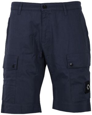 Ma Strum Cargo shorts aus baumwoll-gabardine - Blau