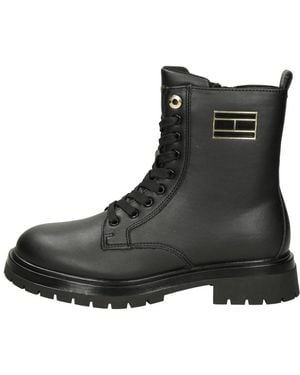 Tommy Hilfiger Lace-Up Boots - Black