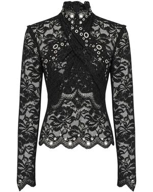 Rabanne Overhemden ,Zwart ,Blouses