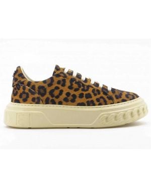 Casadei Leopard Wildleder Sneaker Off Road - Braun