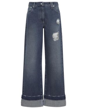 Simone Rocha Wide Jeans - Blu