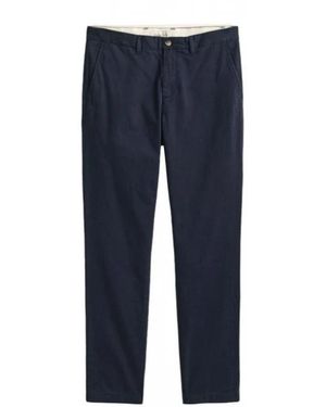 GANT Broeken ,Blauw ,Katoen Slim Classic Chinos