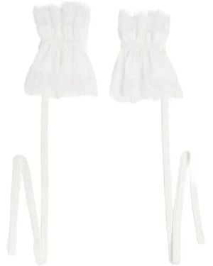 Ann Demeulemeester Accessoires ,Wit ,Gloves