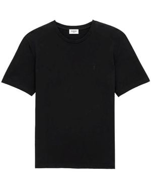 Saint Laurent Ysl Monogram T-Shirt - Schwarz