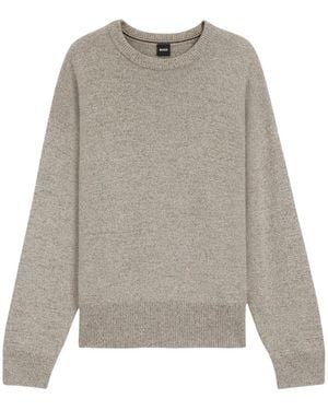 BOSS Round-Neck Knitwear - Grijs