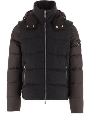 Moorer Jassen ,Bruin ,Wol Casciano Jacket - Zwart