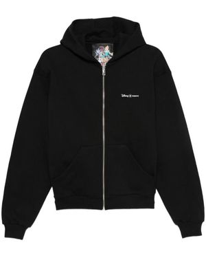 Coperni Hoodies & Sweatvesten ,Zwart ,Katoen Zwarte Sweater Met Capuchon En Disney Detail