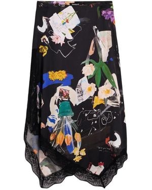 Desigual Midi Skirts - Black