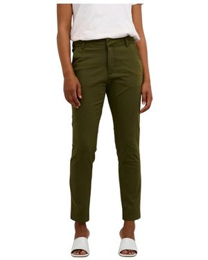 Kaffe Slim-Fit Trousers - Green