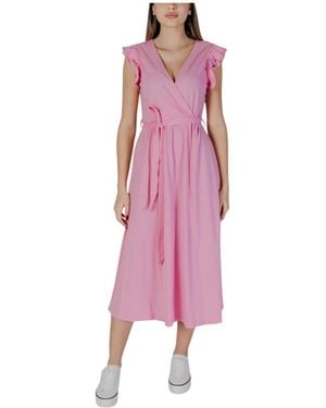 B.Young Midi Dresses - Purple