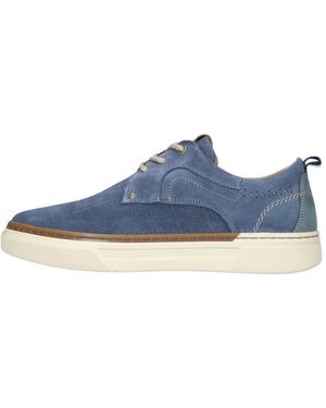 Mazzeltov Schoenen ,Blauw ,Leer Rome 2-F