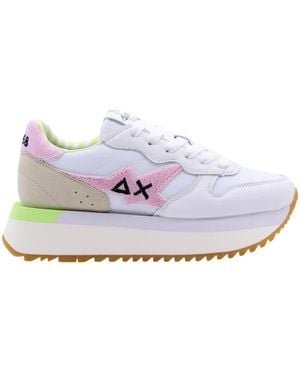 Sun 68 Trainers - White