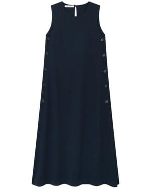 Mark Kenly Domino Tan Midi Dresses - Blue