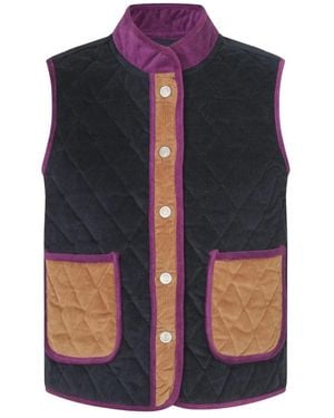 Lolly's Laundry Jassen ,Veelkleurig ,Katoen Cairo Ll Quilted Vest - Blauw