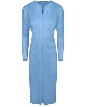 Issey Miyake Midi Dresses - Blue