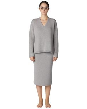 SMINFINITY V-Neck Knitwear - Grigio