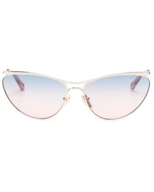 Chloé Accessoires ,Geel ,Ch 0386S Zonnebril - Wit