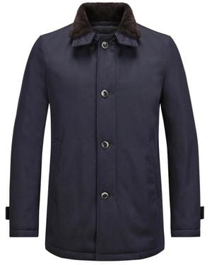 Herno Single-Breasted Coats - Azul