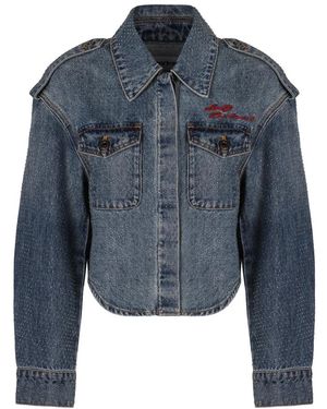 Self-Portrait Denim Jackets - Azul