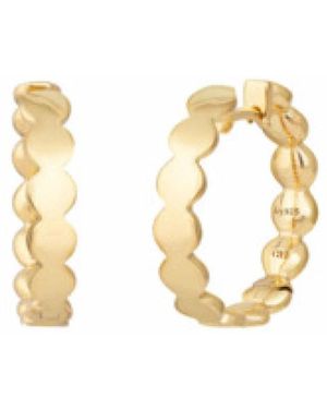 Caï Trendy Scharnierende Hoop Oorbellen - Metallic