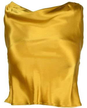 L'Autre Chose Sleeveless Tops - Yellow