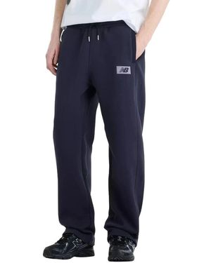 New Balance Fitness ,Blauw ,Katoen Trackside Fleece Pant