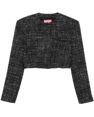 DIESEL Light Jackets - Black