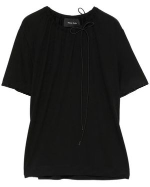 Simone Rocha Bow Sash Easy T-Shirt - Zwart