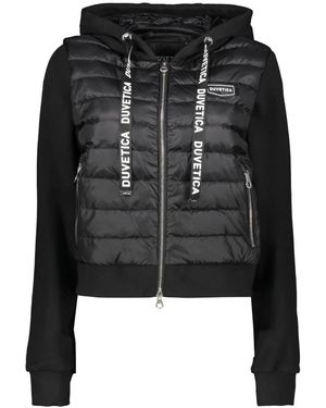 Duvetica Chaqueta Con Parche De Logo Y Puños Acanalados, Mujer, Talla - Negro