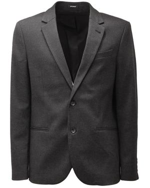 Officina 36 Jersey Mix Wolljacke - Schwarz