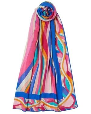 Marella Accessoires ,Veelkleurig ,Mlapontile Stola - Blauw