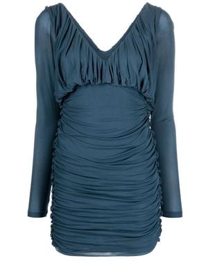 Saint Laurent Mini Dress - Blue