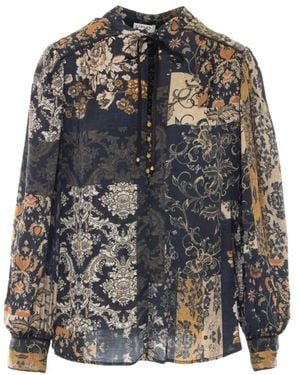 Liu Jo Overhemden ,Veelkleurig ,Blouses - Grijs