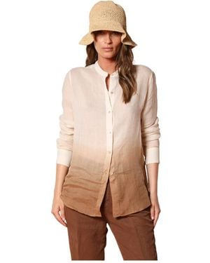 Mason's Orientalischer Stil Ramie Hemd - Braun