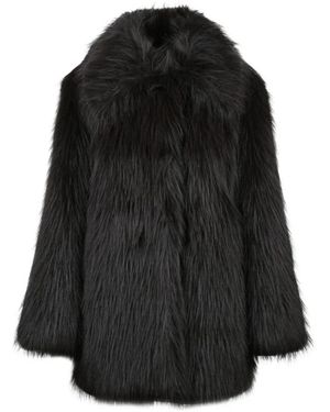 SELECTED Jassen ,Zwart ,Polyester Ecopelliccia Jas